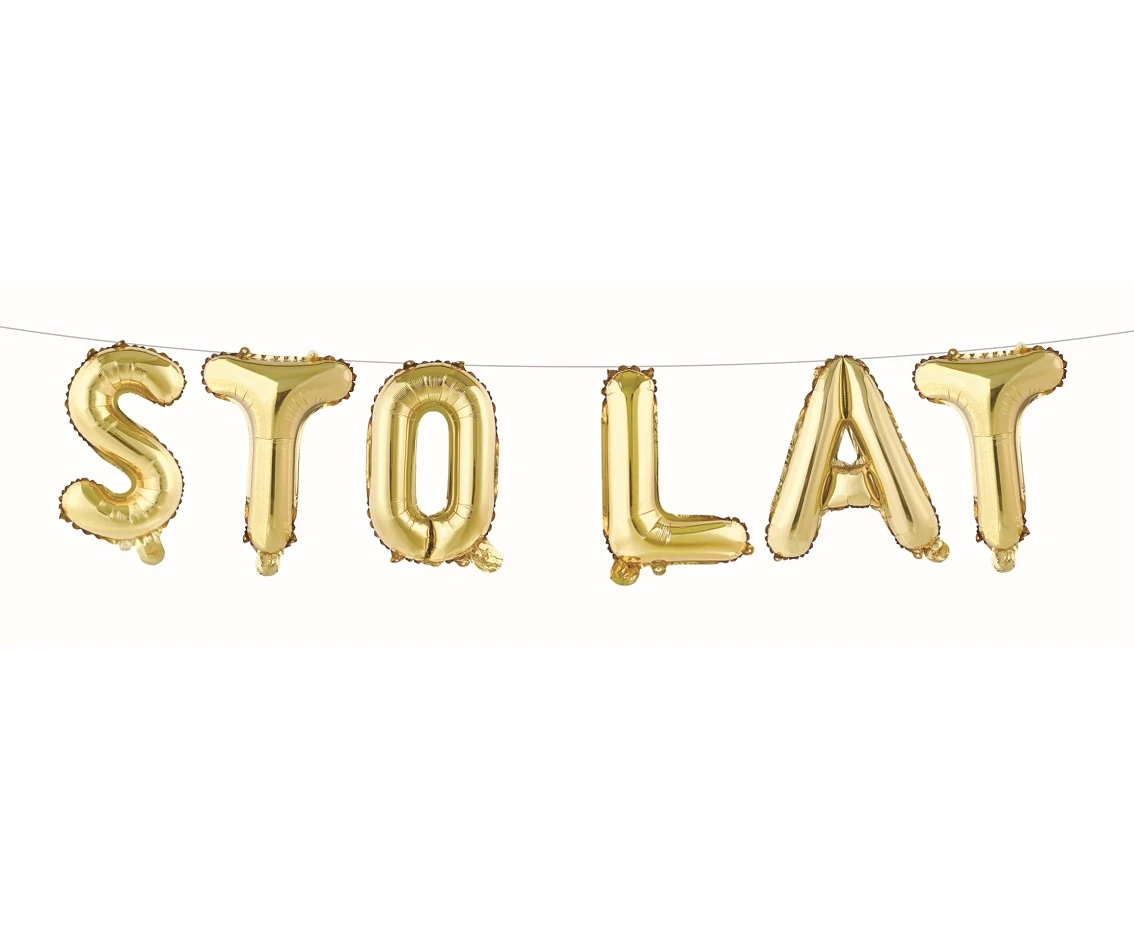 Balloon garland, Happy Birthday, height 35 cm